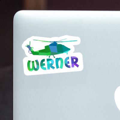 Sticker Helikopter Werner Notebook Image