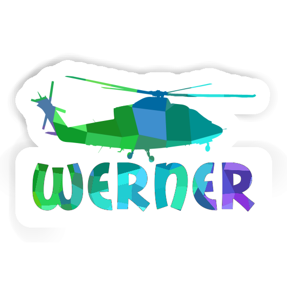 Sticker Helikopter Werner Laptop Image