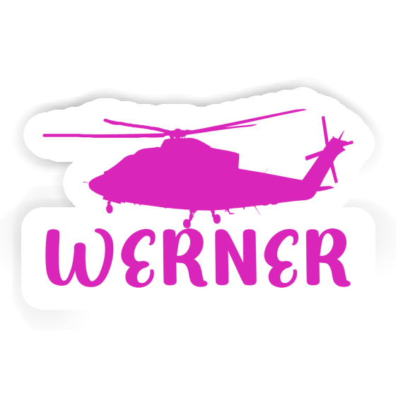 Helicopter Sticker Werner Laptop Image