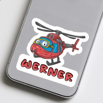 Werner Sticker Helikopter Notebook Image