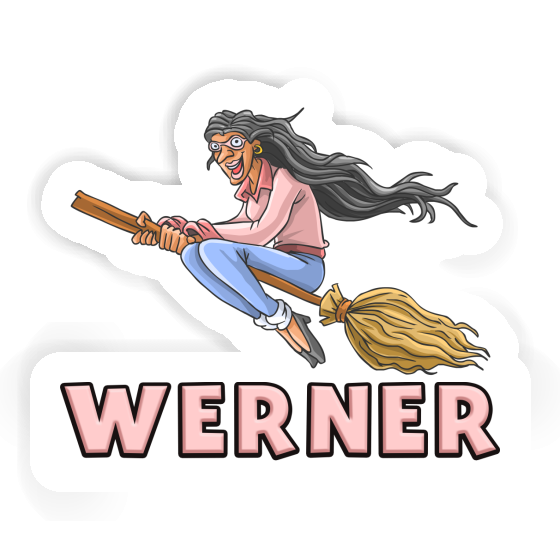 Sticker Witch Werner Laptop Image