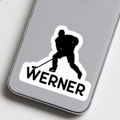 Joueur de hockey Autocollant Werner Notebook Image