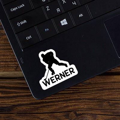 Sticker Werner Eishockeyspieler Notebook Image