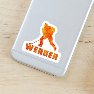 Eishockeyspieler Sticker Werner Laptop Image
