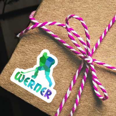Sticker Hockey Player Werner Laptop Image