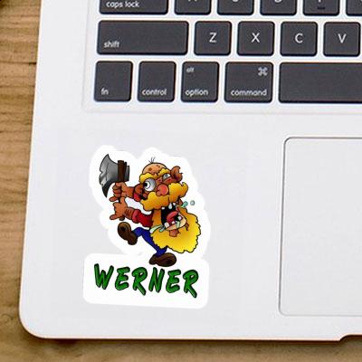 Werner Sticker Lumberjack Laptop Image