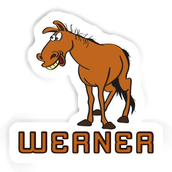 Sticker Pferd Werner Laptop Image