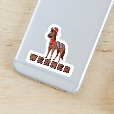 Christmas Horse Sticker Werner Image