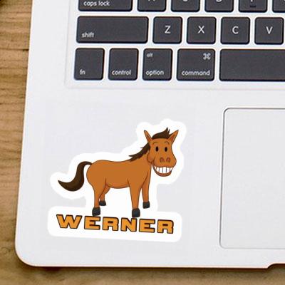 Sticker Werner Grinning Horse Gift package Image