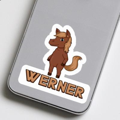 Horse Sticker Werner Notebook Image