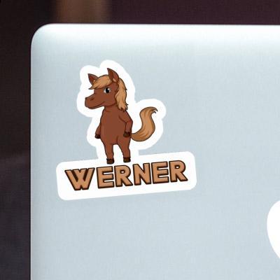 Horse Sticker Werner Laptop Image
