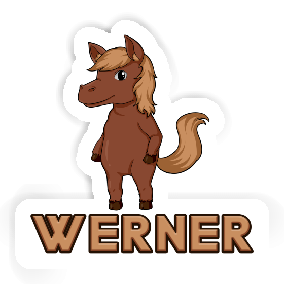 Horse Sticker Werner Notebook Image