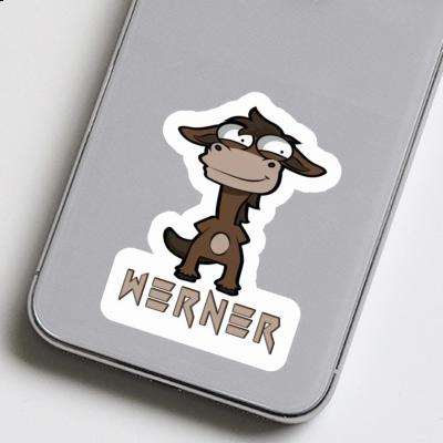 Sticker Horse Werner Notebook Image