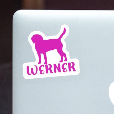 Werner Aufkleber Hund Laptop Image