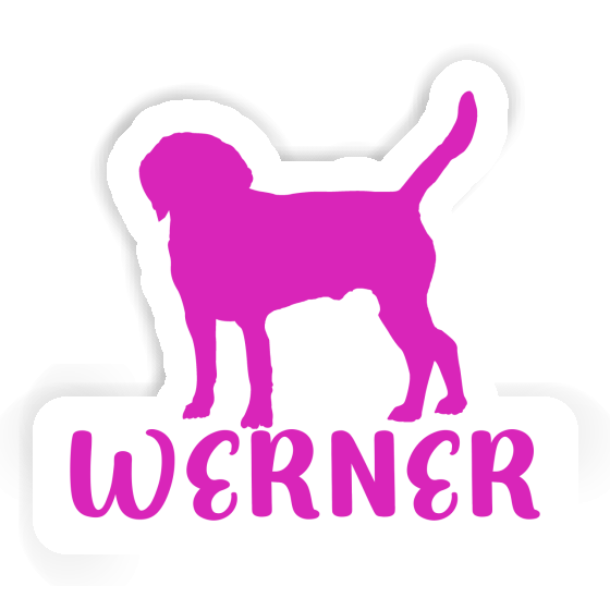 Sticker Dog Werner Laptop Image