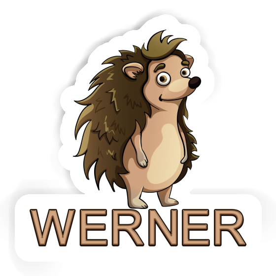 Sticker Hedgehog Werner Laptop Image