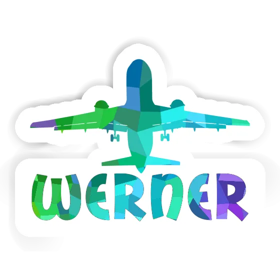 Sticker Jumbo-Jet Werner Notebook Image