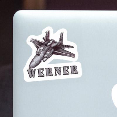 Sticker Flugzeug Werner Notebook Image