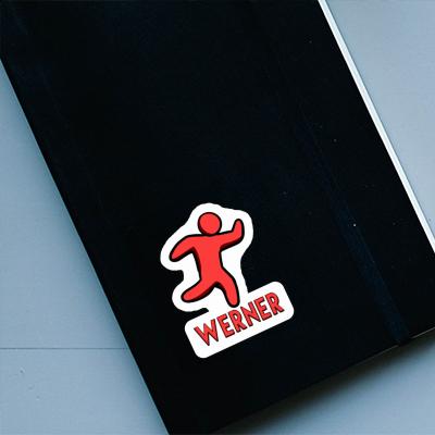 Werner Aufkleber Jogger Notebook Image