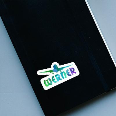 Sticker Werner Flugzeug Image