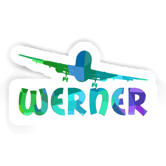 Sticker Werner Flugzeug Laptop Image