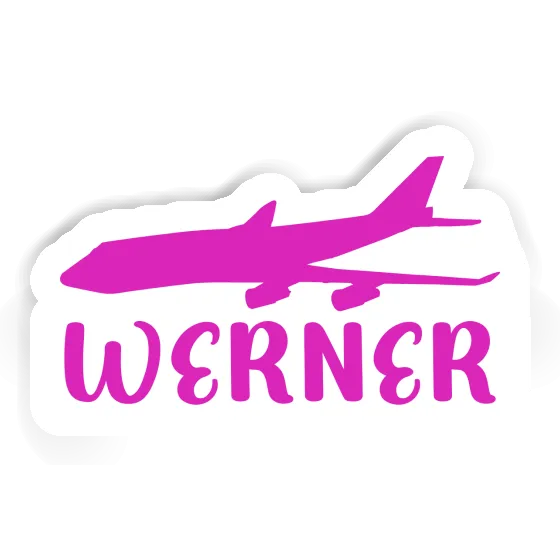 Werner Autocollant Jumbo-Jet Laptop Image