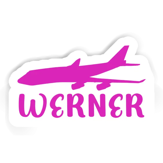 Sticker Jumbo-Jet Werner Notebook Image