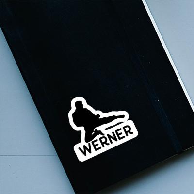 Aufkleber Werner Karateka Notebook Image
