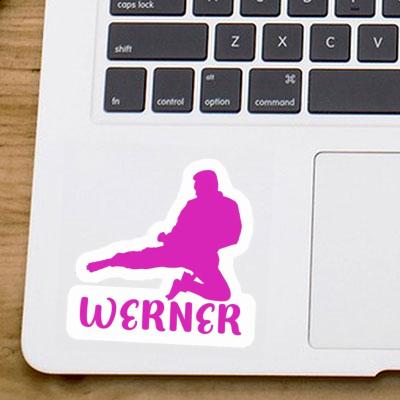 Werner Sticker Karateka Laptop Image