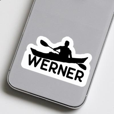 Kajakfahrer Sticker Werner Laptop Image