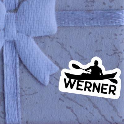 Kajakfahrer Sticker Werner Image