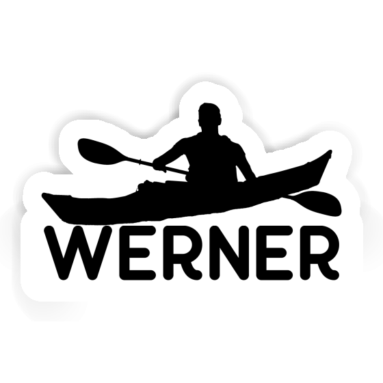 Kajakfahrer Sticker Werner Notebook Image
