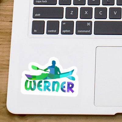 Sticker Kayaker Werner Notebook Image