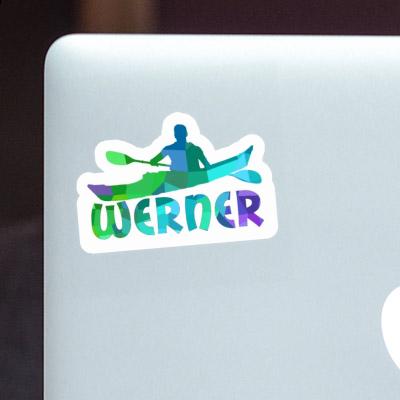Sticker Kayaker Werner Laptop Image