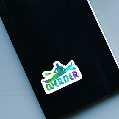 Sticker Kayaker Werner Image