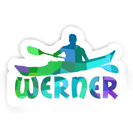 Werner Autocollant Kayakiste Image