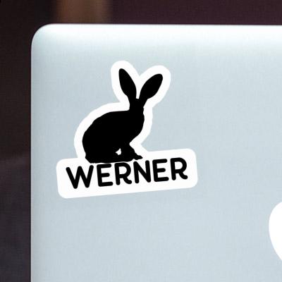 Werner Aufkleber Kaninchen Laptop Image