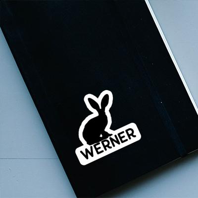 Werner Aufkleber Kaninchen Laptop Image