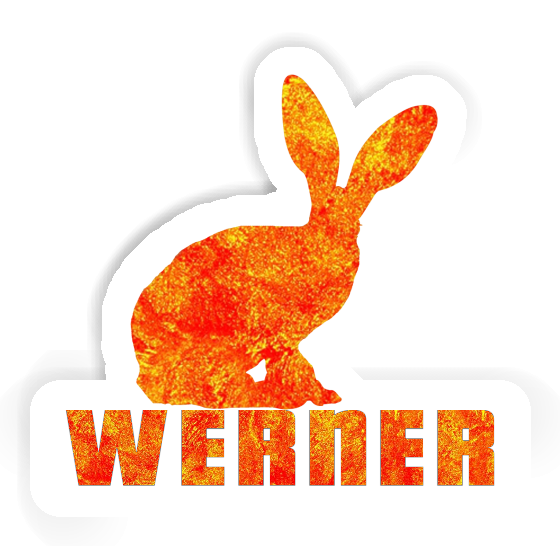 Rabbit Sticker Werner Laptop Image