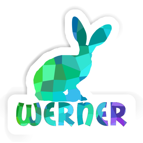Kaninchen Aufkleber Werner Laptop Image