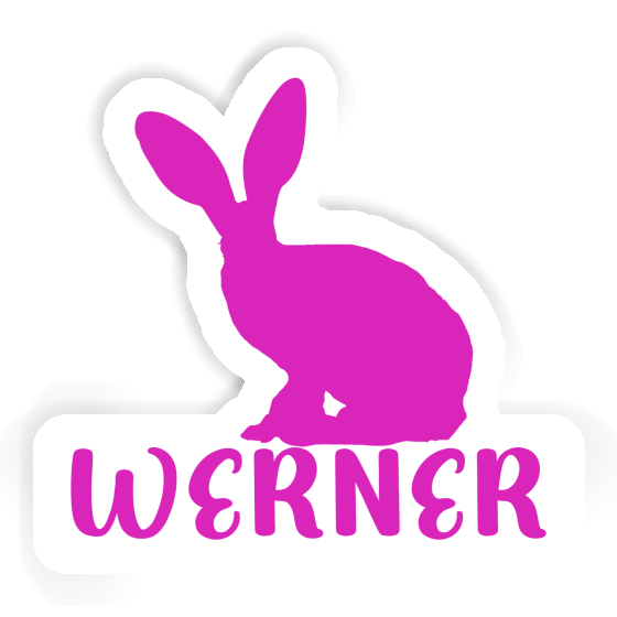 Kaninchen Sticker Werner Laptop Image