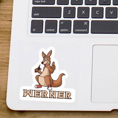 Sticker Kangaroo Werner Image