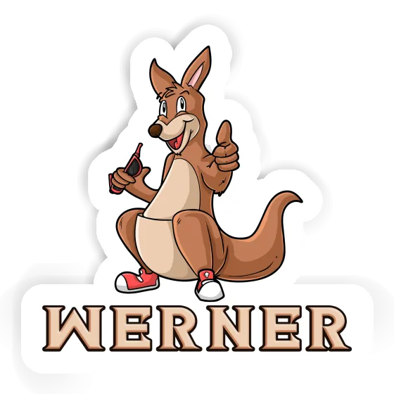 Sticker Kangaroo Werner Notebook Image