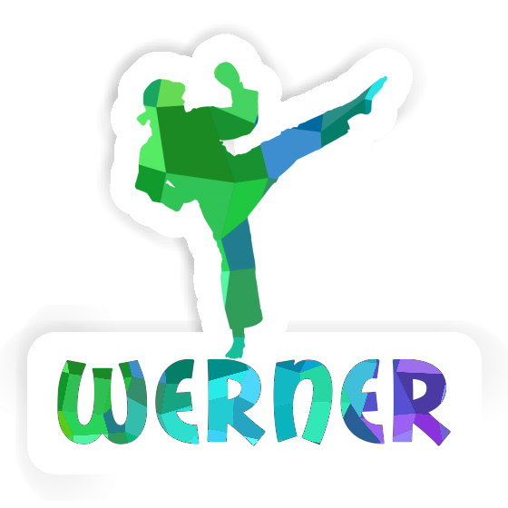 Werner Aufkleber Karateka Image