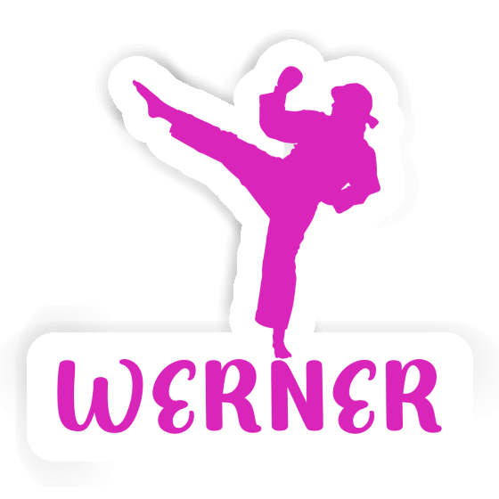 Sticker Werner Karateka Notebook Image