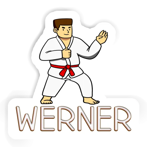 Sticker Karateka Werner Laptop Image