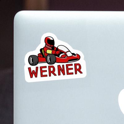 Aufkleber Werner Kart Laptop Image