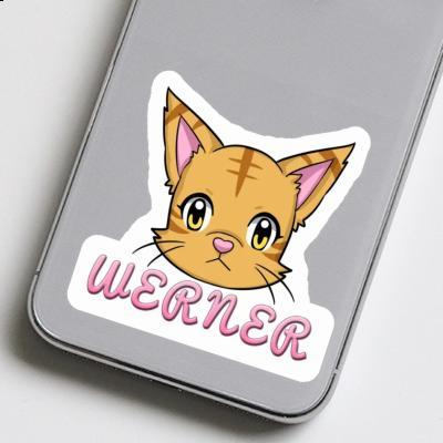 Katze Aufkleber Werner Laptop Image