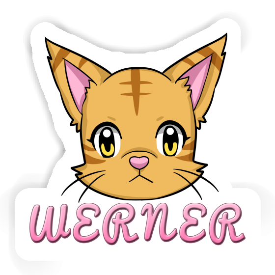 Sticker Cathead Werner Gift package Image
