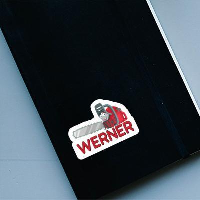Sticker Werner Chainsaw Notebook Image